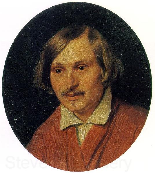 Alexander Ivanov Portrait of Nikolai Gogol France oil painting art